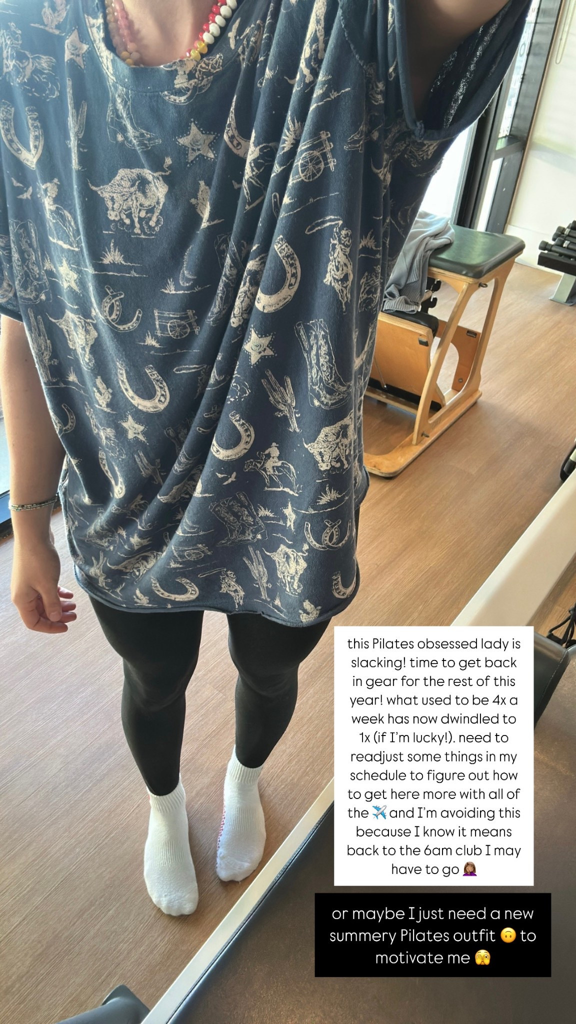 *wears sleep shirt to bed*

*wears sleep shirt to Pilates* 

*wears sleep shirt two days in a row*

anyone? anyone? 🙋🏽‍♀️🙋🏽‍♀️ hey, at least I’m honest! 

but, more seriously, I need some motivation to get back into my Pilates routine and I think so new fits is the right answer! 

#LTKFindsUnder50 #LTKActive #LTKSaleAlert