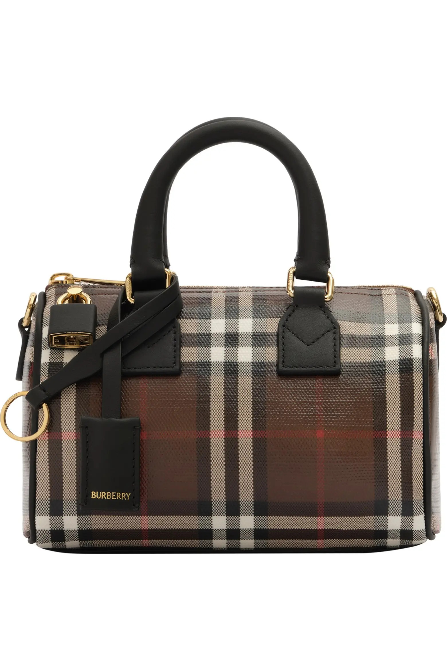 Burberry Mini Check Bowling Bag (Women) | Nordstrom | Nordstrom