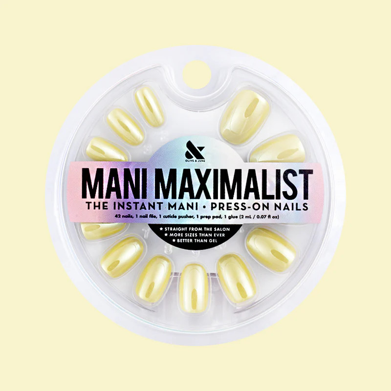 Citrus Chrome - Press-On | Short | Round | Olive & June