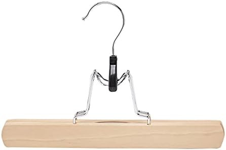 Amazon Basics Wooden Pants Hangers - Natural, 10-Pack | Amazon (US)