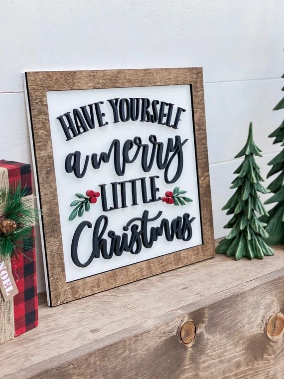 Christmas Sign Christmas Decor Have Yourself A Merry Little | Etsy | Etsy (US)