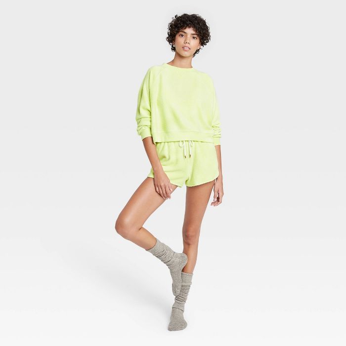 Women's Reverse Fleece Lounge Shorts - Colsie™ | Target