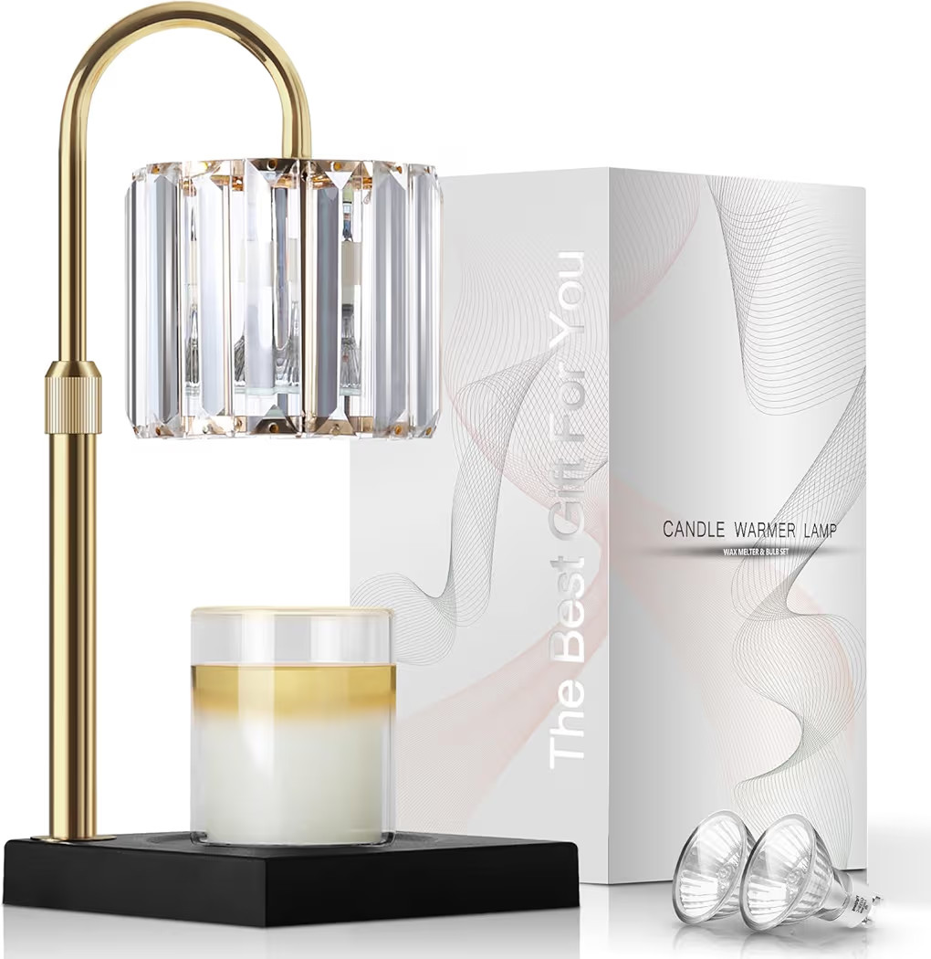 Candle Warmer Lamp, Wax Warmer Candle Lamp Timer & Dimmer 7-Levels, Compatible Most Jar Candles, ... | Amazon (US)