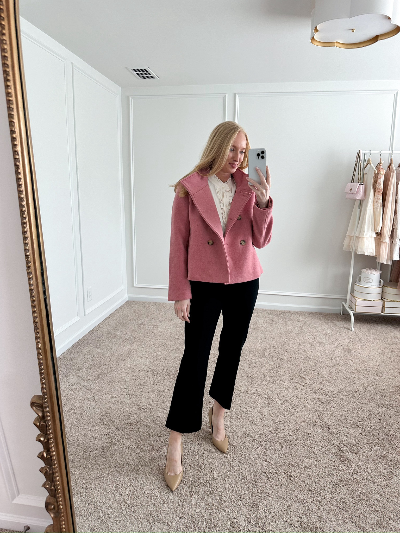 Beautiful workwear outfit for the cooler months! Love the color and fit of this peacoat from Loft. Wearing size 4. Workwear // work outfits // fall outfits // fall jackets // Loft finds 

#LTKStyleTip #LTKSeasonal #LTKWorkwear