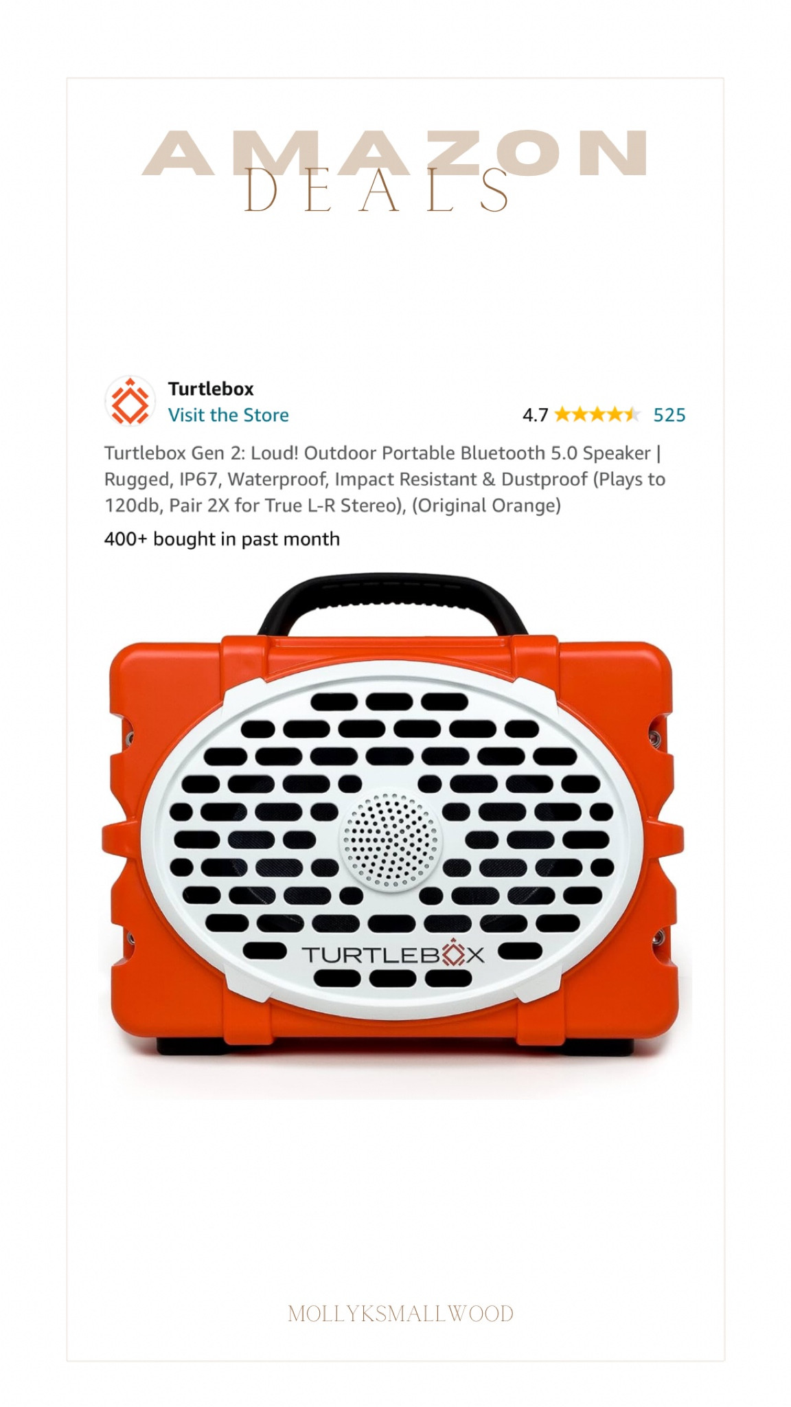 Turtlebox on sale!  I have been eyeing these especially to take to shows with us! 

#LTKMens #LTKSaleAlert