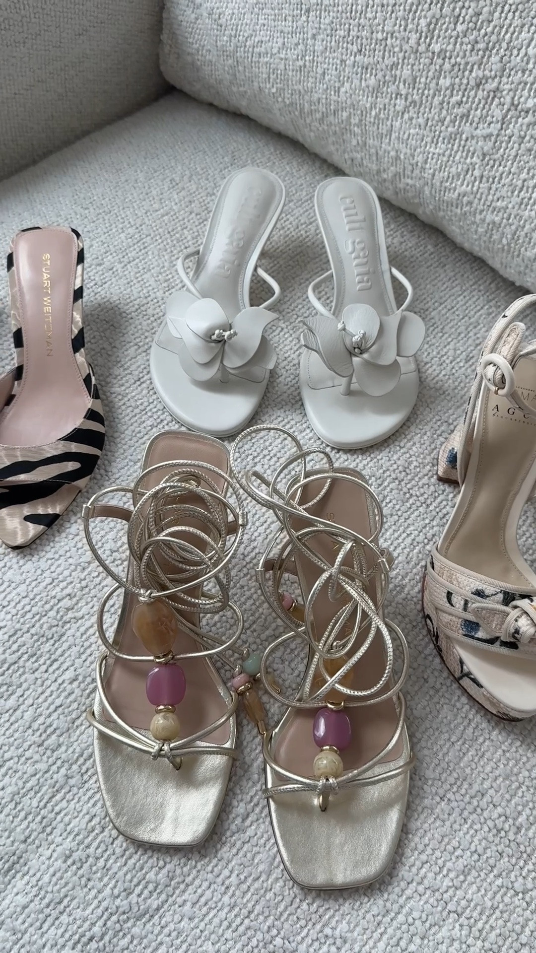 My @Saks summer heels collection✨ #Saks #SaksPartner 

Sizing details:
Zebra mules - TTS 
White thongs - TTS
Gold strappy - TTS 
Raffia platform - runs small, would size up ½ size

#LTKSaleAlert #LTKSeasonal #LTKootd