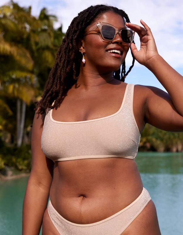 Aerie Shine Scoop Bikini Top | American Eagle Outfitters (US & CA)