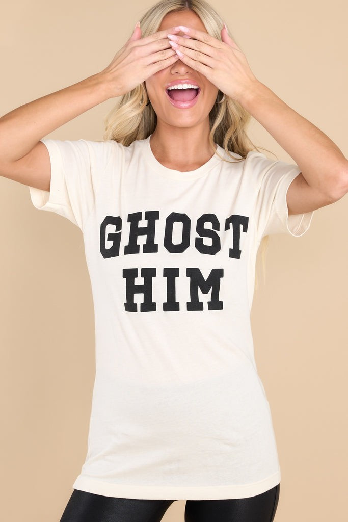 Ghost Him Ivory Tee | Red Dress 