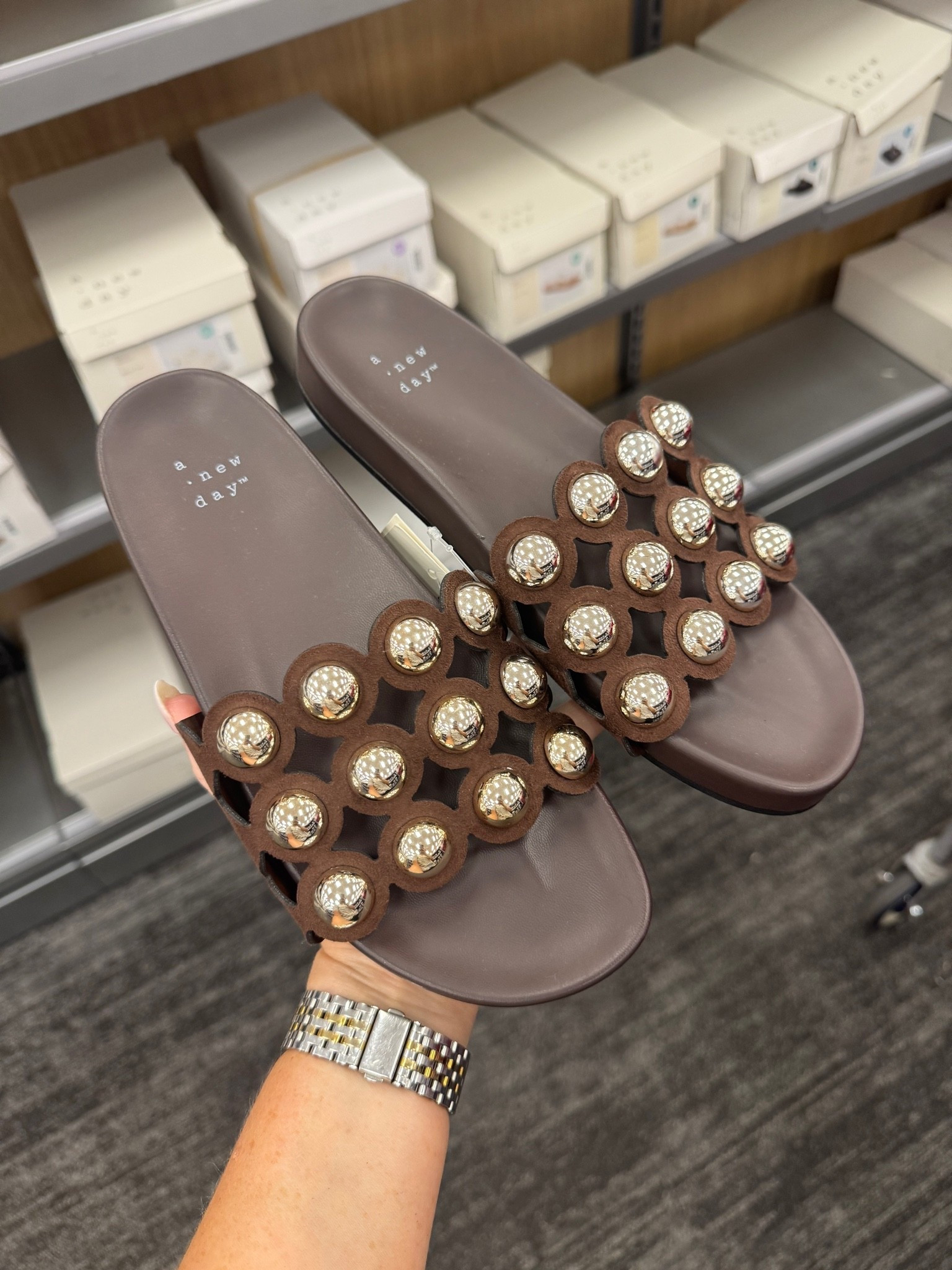 Target fashion target finds studded chocolate sandals run tts summer sandal spring sandal