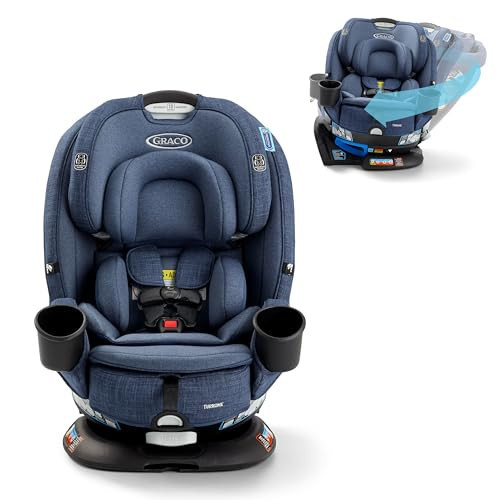 Graco Turn2Me 3-in-1 Rotating Convertible Car Seat, Brighton, Featuring Headrest and Harness Adjust, Easy Installation and Steel Reinforced Frame | Amazon (US)