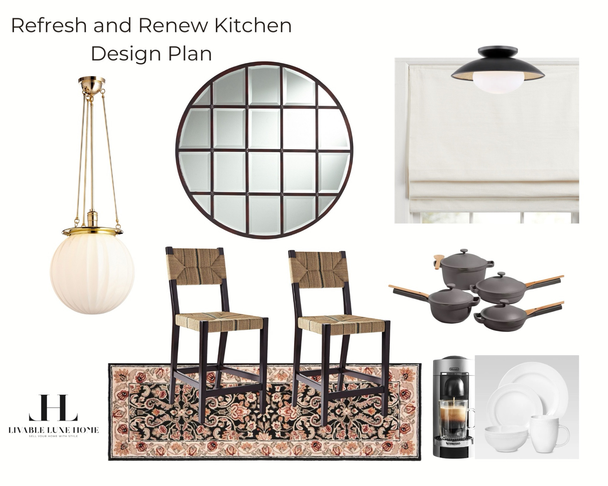 A refreshed kitchen = the perfect start to 2025! 🎉 An organized and beautiful kitchen motivates healthy cooking, enhances productivity, and brings a sense of calm to your home.

Check out my Refresh and Renew Kitchen Design Plan for tips on lighting, decor, and creating dedicated zones for meal prep, work, and relaxation. 🏡✨

💻 https://www.livableluxehome.com/blog-1/refresh-and-review-a-chic-kitchen-design 

#LTKHome #LTKStyleTip