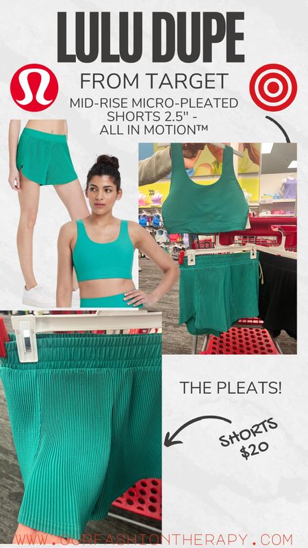 Obsessed with these pleated shorts for Target! 🎯 Such a great lululemon dupe! 

#LTKfindsunder50 #LTKstyletip #LTKU