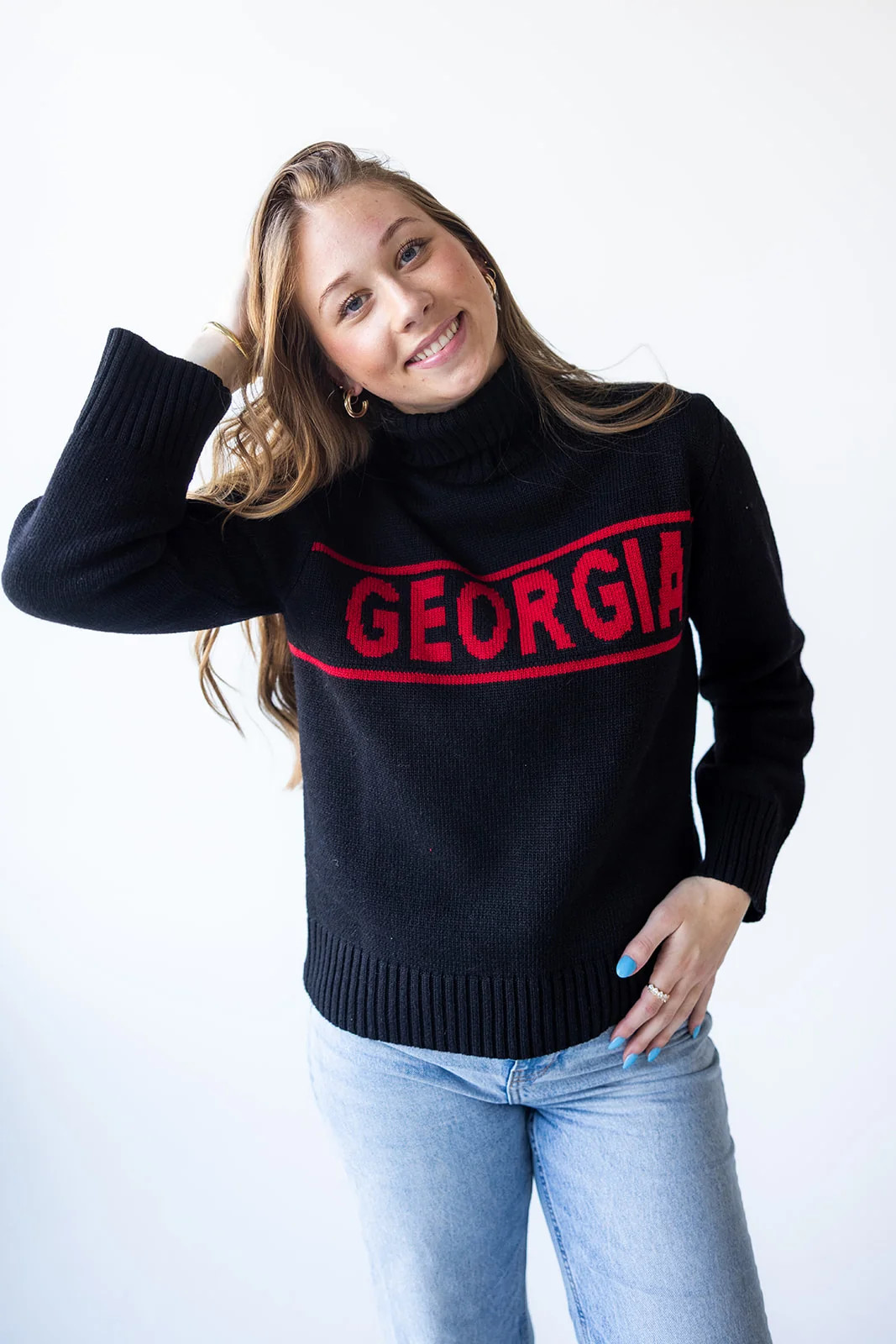 Georgia Railway Sweater Rolled Turtleneck | Gameday Social