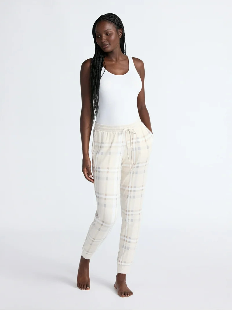 Joyspun Women's Cozy Lounge Collection Hacci Knit Sleep Joggers, 29'' Inseam, Sizes XS-3X | Walmart (US)