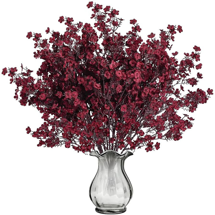Sggvecsy 15 Pcs Babys Breath Artificial Flowers Gypsophila Bouquets Bulk Real Touch Fake Silk Flo... | Amazon (US)