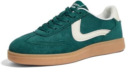 LUCKY STEP Women's Retro Fashion Sneakers Classic Casual Walking Shoes Non Slip Comfort Skate Sho... | Amazon (US)