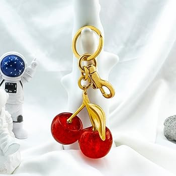 Cherry Bag Charm Purse Charms Keychain- Car Cherry Accessories keychian Gifts for Women Christmas... | Amazon (US)