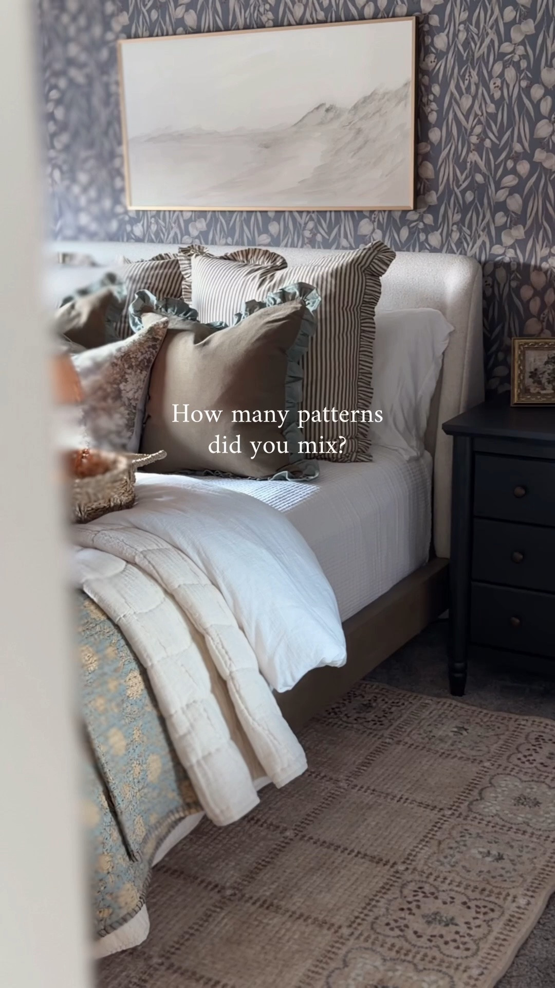 I pride myself in mixing patterns to perfection. It brings so much joy to mix and match and somehow it all comes together! I love this new Orchard rug in natural/multi from Loloi x Rifle Paper Co. It’s the perfect base to our moody guest room and so incredibly soft. This one is also machine washable!

#LTKHome #LTKSaleAlert