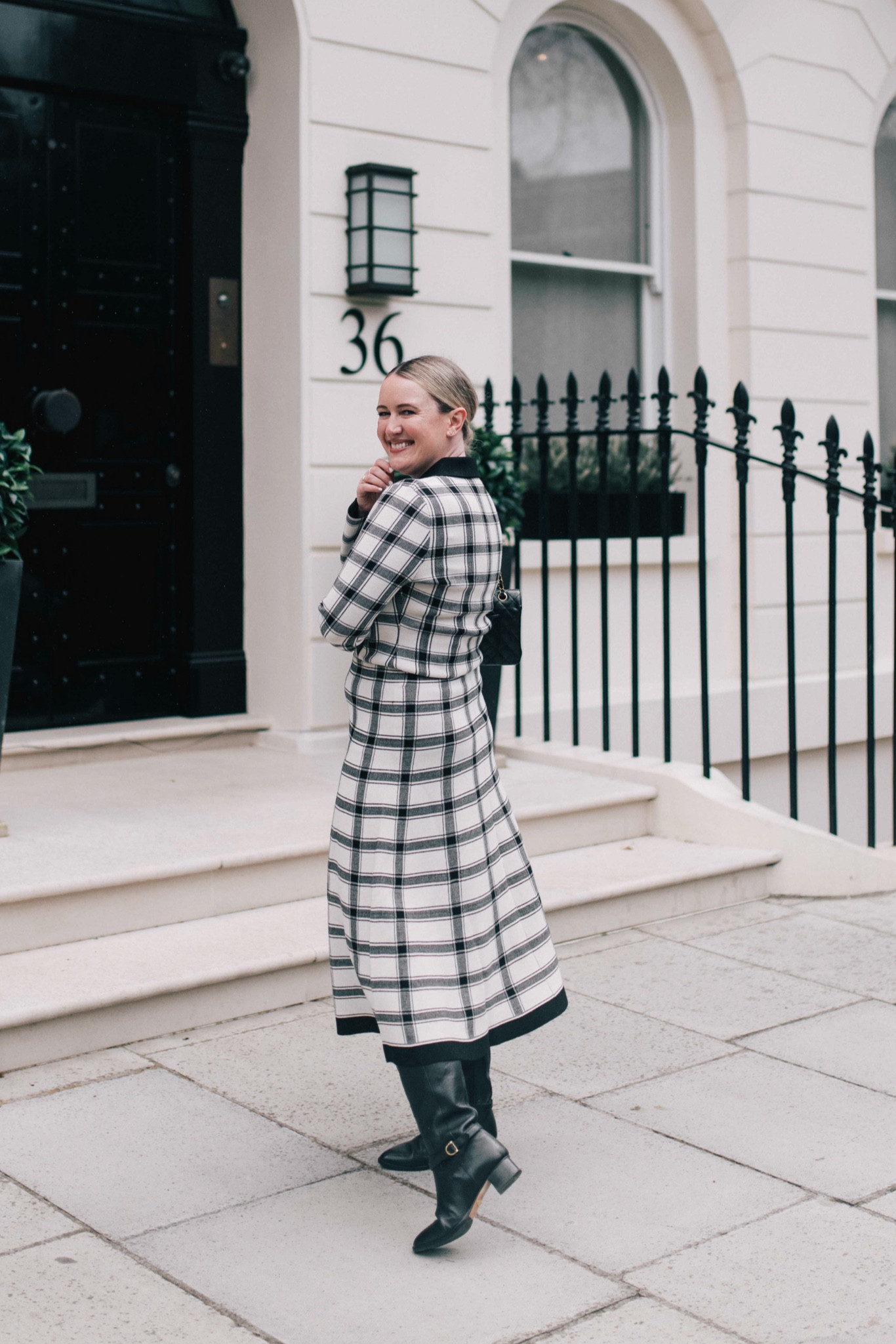 Mmlafleur check knit midi skirt (M)
Mmlafleur check cardigan top (size XL - runs small!)
Ladylike style
Matching set
Spring outfit 

#LTKSeasonal
