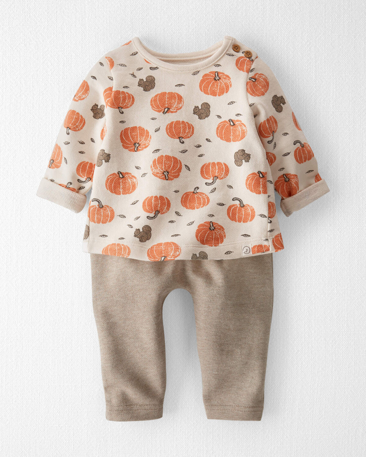 Baby Organic Cotton Set in Harvest Pumpkins - Little Planet | Carter's | Carter's Inc
