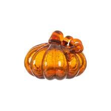 Glitzhome® Crackle Glass Pumpkin, Amber | Michaels Stores