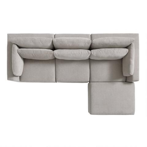 Emmett 4 Piece Modular Sectional Sofa | World Market