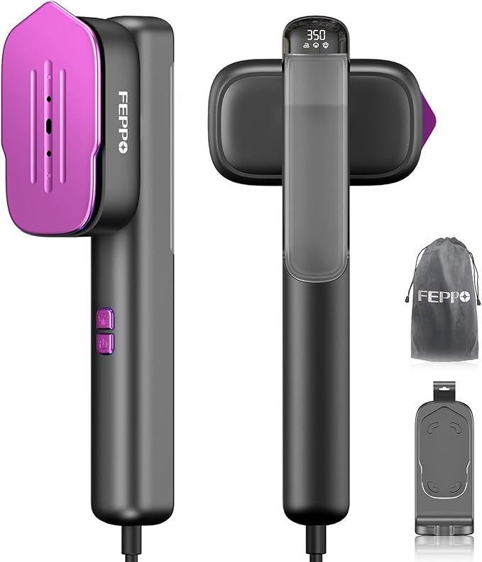 FEPPO Travel Steamer for Clothes, 110-240V Dual Voltage Portable Mini Steamer & Iron 2in1, 1100W ... | Amazon (US)