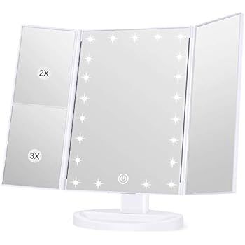 KOOLORBS Makeup 21 Led Vanity Mirror with Lights, 1x/2x/3x Magnification, Touch Screen Switch, 18... | Amazon (US)
