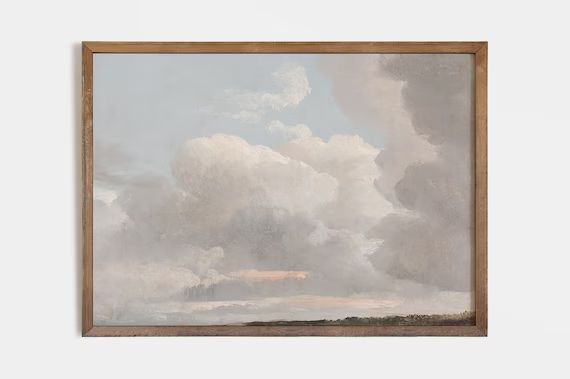 Cloud Painting | Vintage Sky Print | Horizon Painting PRINTABLE Art #358 | Etsy (US)