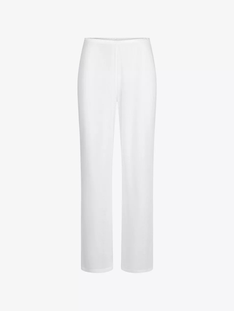 Sheer Cotton Straight-Leg Mid-Rise Woven Jogging Bottoms | Selfridges