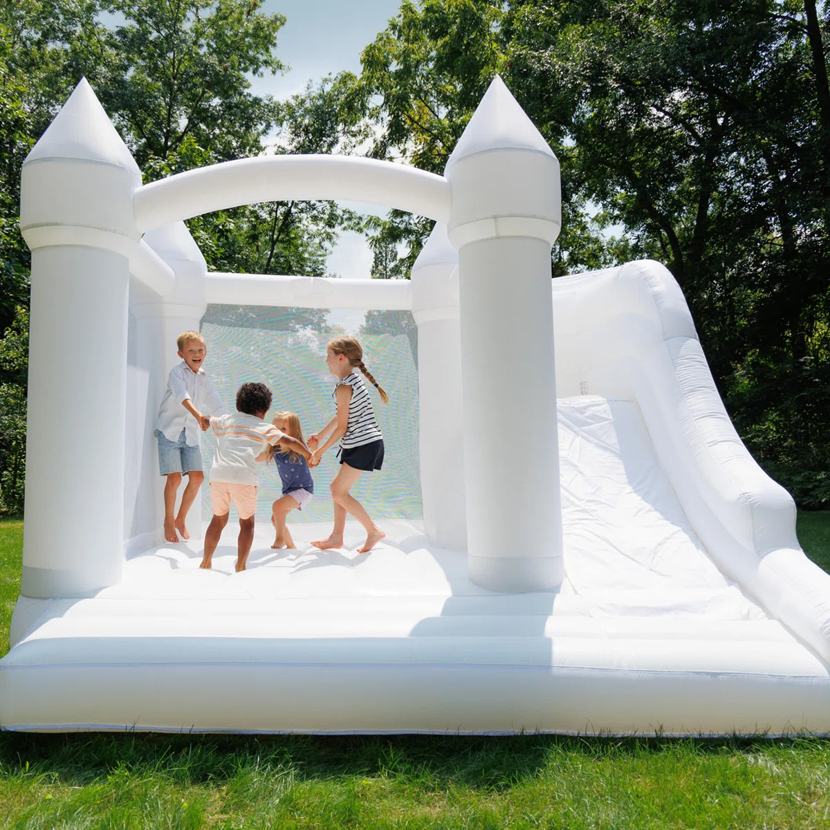 Bounceland Castle Palace Daydreamer Cloud Bounce House | Wayfair North America