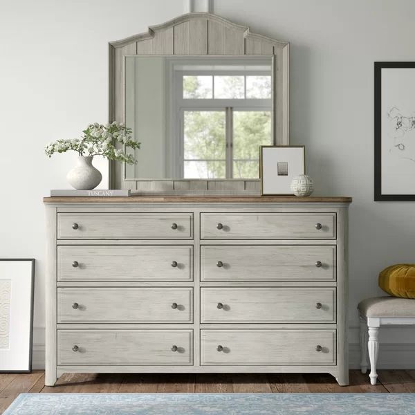 Rhapsody 8 Drawer 66'' W with Mirror | Wayfair North America