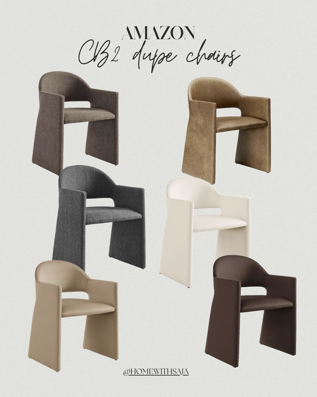 CB2 foley dining chair dupe!✨

Amazon furniture find, Amazon home, dining chair, performance fabric chair, velvet chair, linen fabric chair, leather dining chair, look for less, designer inspired chair, luxe for less, modern furniture, shop the look!

#LTKHome