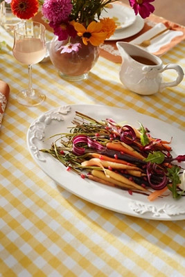 Oak Leaf Stoneware Turkey Platter | Anthropologie (US)