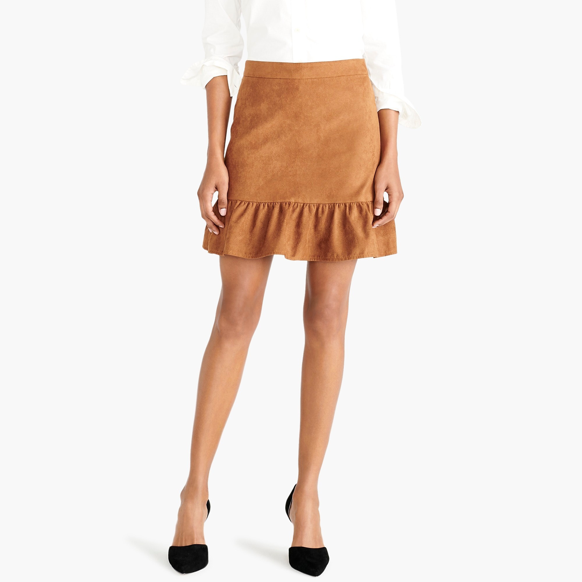 Faux-suede mini skirt | J.Crew Factory