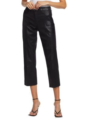 Wanda Coated High-Rise Crop Wide-Leg Jeans | Saks Fifth Avenue OFF 5TH