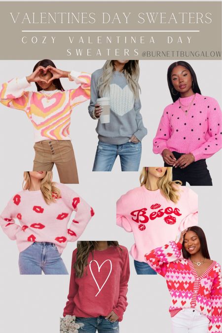 Valentines Day sweaters. Valentines Day outfit ideas for a date night or a Galentines girls night out on the town. 

#pinkjacket #valentinesoutfits #girlsnightput #sweaters #heartsweater #valentinessweaters 
amazon amazon prime valentines | Valentine's Day vday | pajama set | pink pajamas | lounge wear | lounge | lounge sets loungewear date night in | matching set valentines day outfit valentines day pajamas lingerie night gown | nightie robe | satin pajamas | satin lounge wear heart pajamas | valentines inspo valentines outfit | pink dress | red dress | Valentine’s Day dress 

Follow my shop @Burnett Bungalow on the @shop.LTK app to shop this post and get my exclusive app-only content!

#liketkit #LTKshoecrush #LTKstyletip #LTKSeasonal
@shop.ltk
https://liketk.it/3ZjIR

#LTKunder50 #LTKSeasonal #LTKstyletip