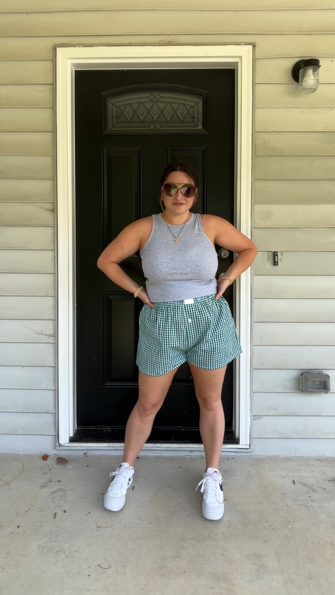 Casual summer outfit☀️ #summeroutfits #casualoutfit #ootd #comfycute #sumemrfashion #ginghamshorts #boxershorts

#LTKSeasonal