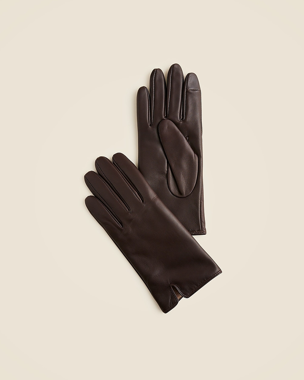 Leather tech-touch gloves | J. Crew US