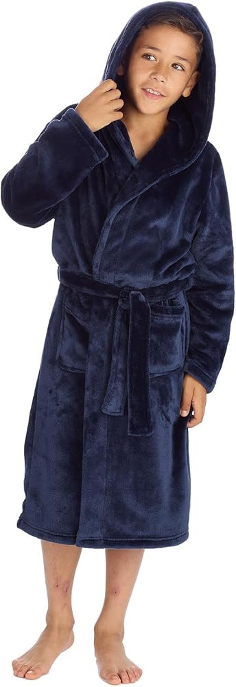 Kids Robe Dressing Gown - Super Soft Plush Fleece Bathrobe - For Boys and Girls - Gift for 2 to 1... | Amazon (UK)