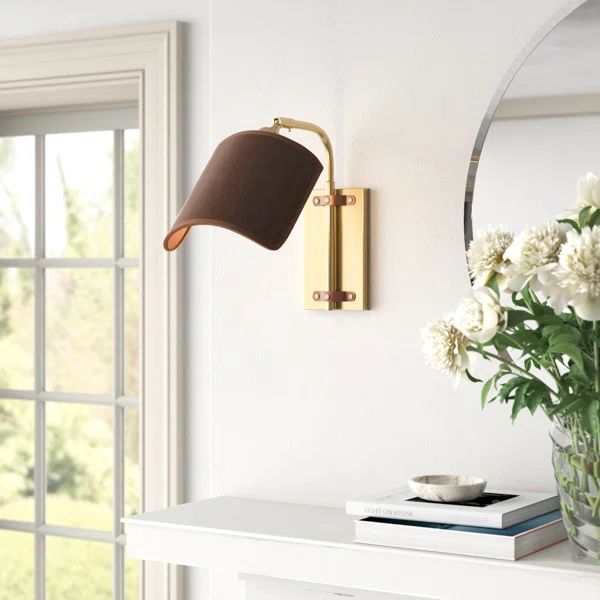 Drake Single Light Dimmable Armed Sconce | Wayfair North America