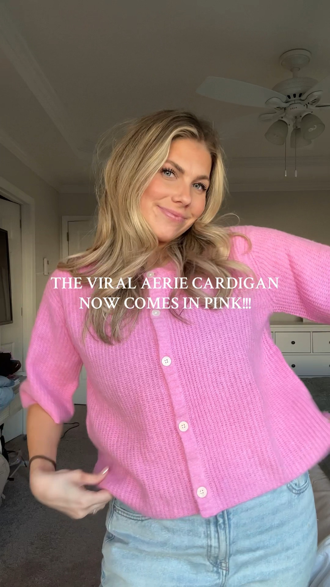 The viral aerie cardigan is back and it’s PINK!! 

#LTKFindsUnder50 #LTKWatchNow #LTKSaleAlert