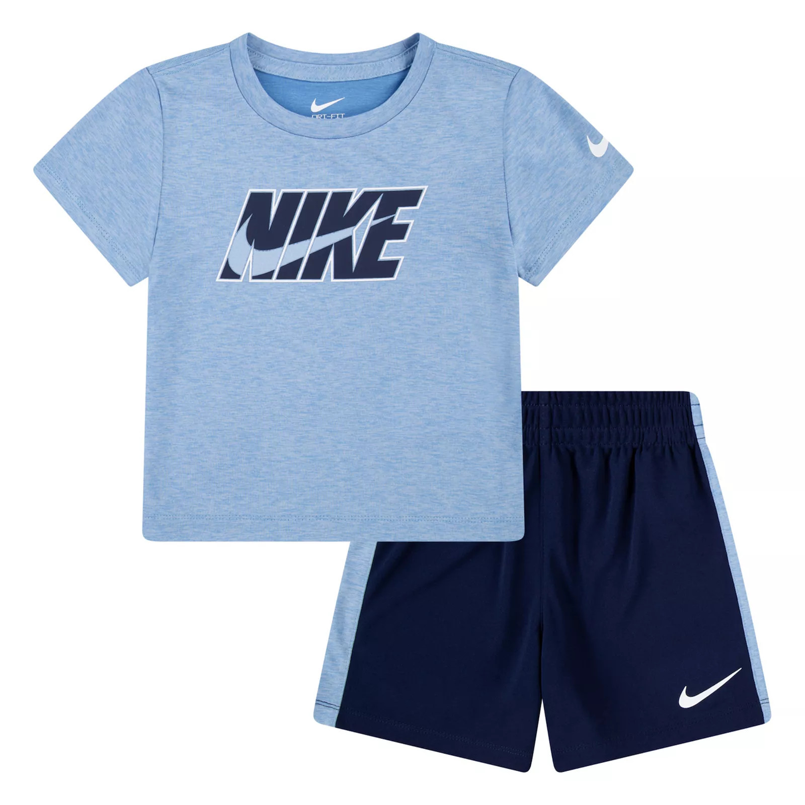 Baby & Toddler Boys Nike Dri-FIT T-shirt and Shorts 2-Piece Matching Set, Toddler Boy's, Size: 2T, Blue | Kohl's