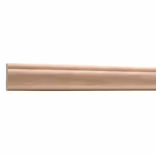 Ornamental Mouldings 589-4WHW .375 in. D X 1.25 in. W X 47.5 in. L Unfinished White Hardwood Trim... | The Home Depot