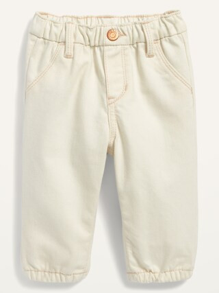 Unisex Garment-Washed Pull-On Jean Joggers for Baby | Old Navy (US)