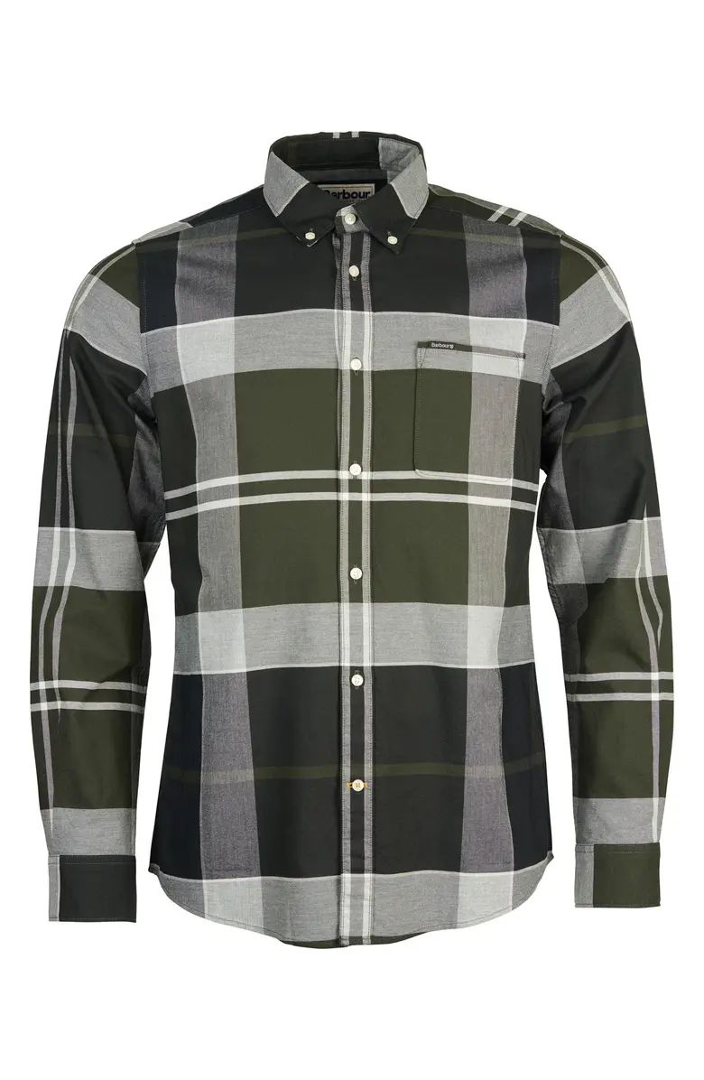 Barbour Stirling Tailored Fit Plaid Flannel Button-Up Shirt | Nordstrom | Nordstrom