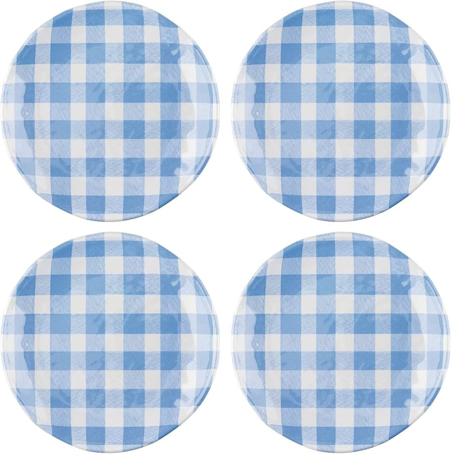 UPware 4-Piece 6 Inch Melamine Dessert Plates Appetizer Dinner Plates Small Serving Plates Party ... | Amazon (US)