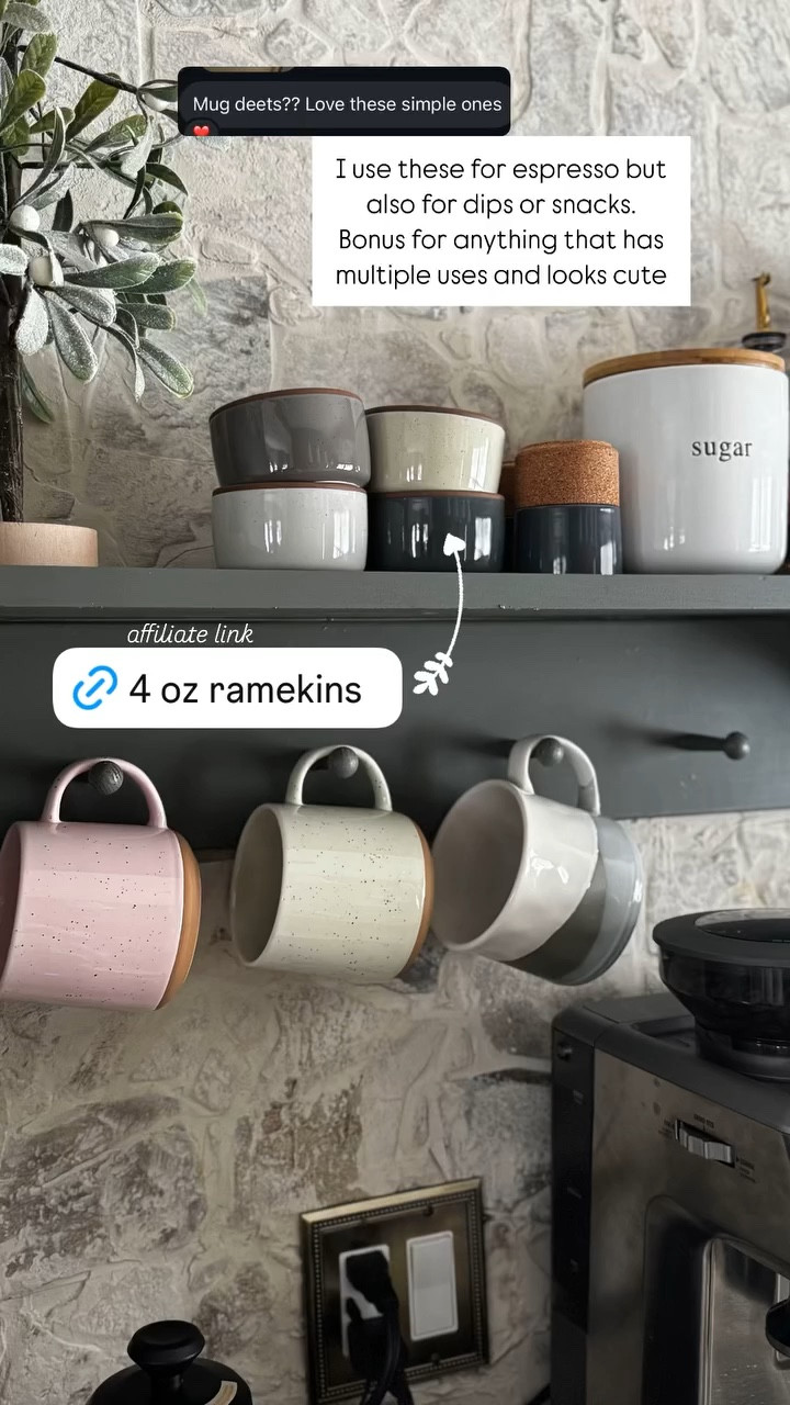 I use these for espresso but also for dips or snacks. Bonus for anything that has multiple uses and looks cute affiliate link