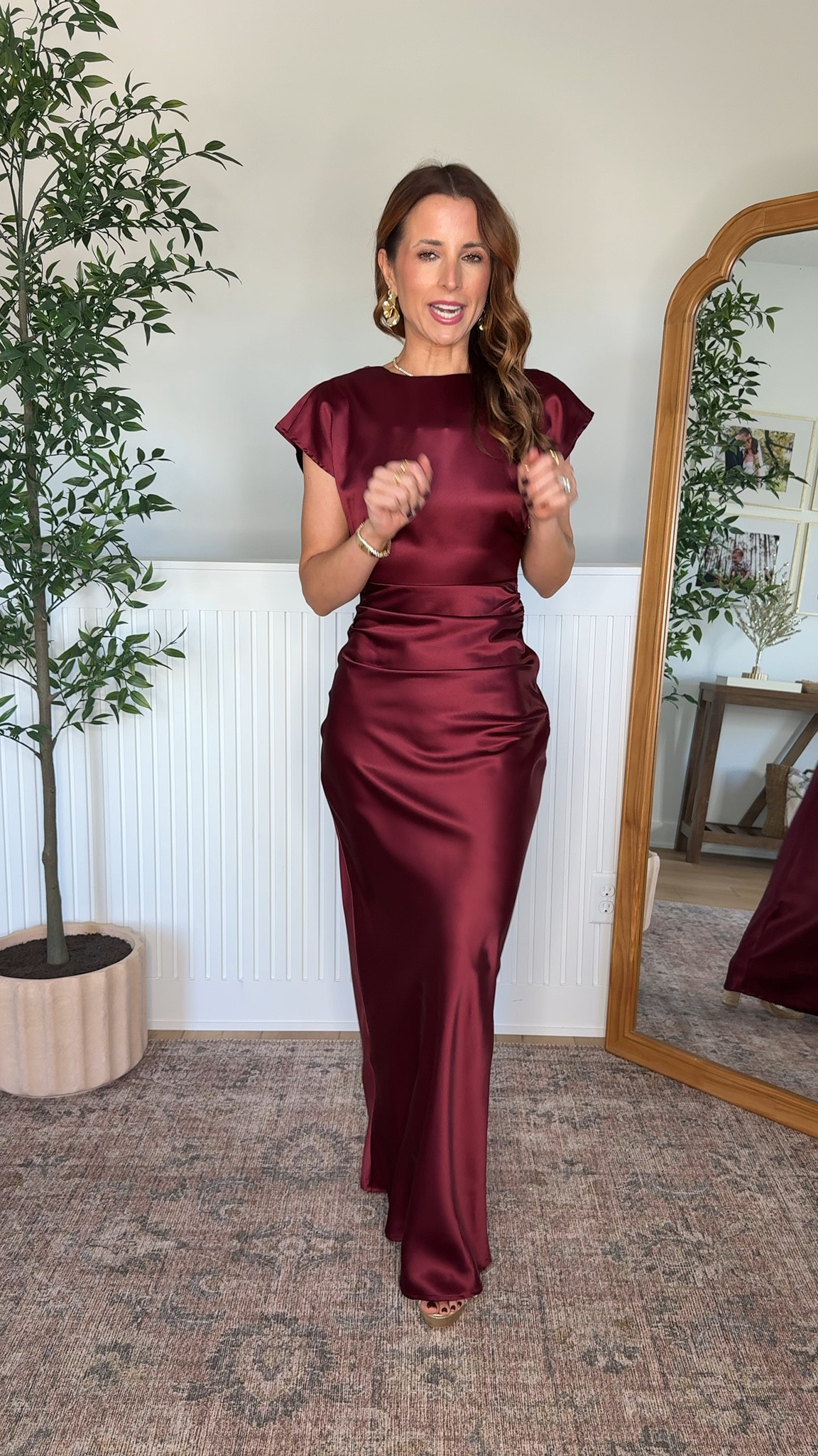 Wedding guest dresses. Fall wedding guest. Winter wedding guest. Holiday party dresses. Christmas party dresses. Wearing smallest size in each. Bow heels are TTS. 

#LTKParties #LTKWedding #LTKHoliday