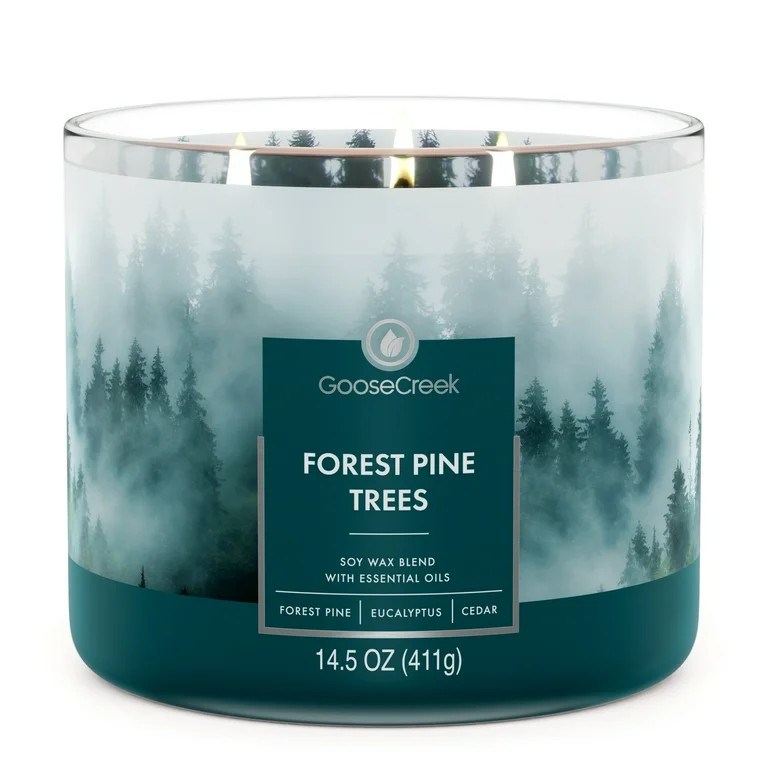 Goose Creek, Forest Pine Trees Scented 3-Wick Jar Candle, 14.5 oz | Walmart (US)